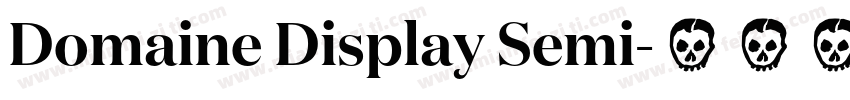 Domaine Display Semi字体转换